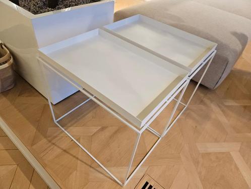 2x HAY Tray Table Wit 60x40, Huis en Inrichting, Tafels | Salontafels, Zo goed als nieuw, 50 tot 75 cm, Minder dan 50 cm, 50 tot 100 cm