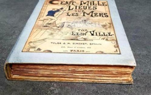 Honderdduizend mijlen op zee - 1905 - Ed Tolra & M.Simonet, Antiek en Kunst, Antiek | Boeken en Manuscripten, Ophalen of Verzenden