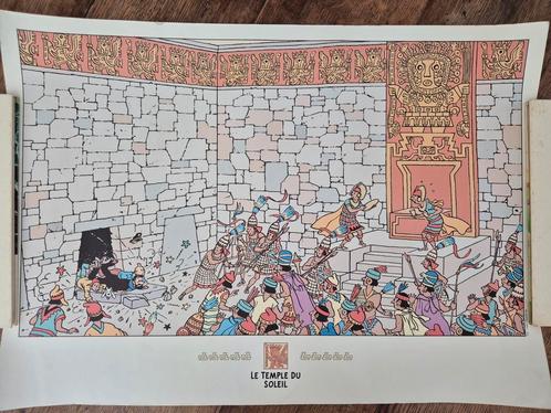 Kuifje — Genummerde poster (Moulinsart 1996), Boeken, Stripverhalen, Ophalen of Verzenden