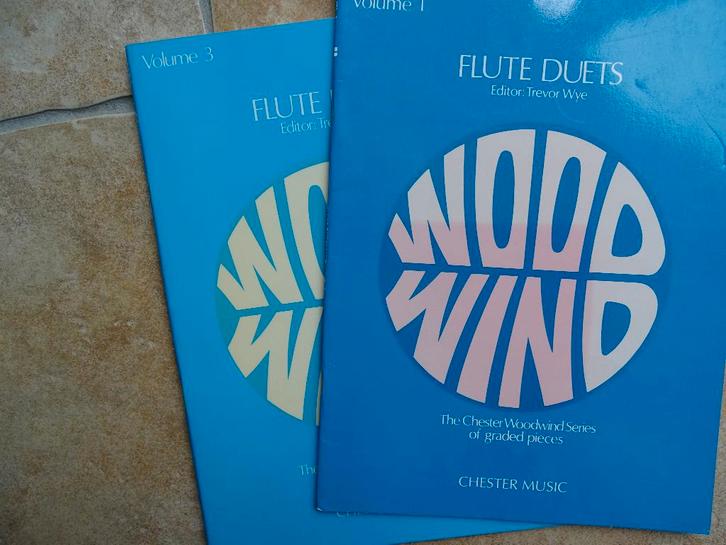 Bladmuziek duetten dwarsfluit blokfluit viool 7 stuks, Muziek en Instrumenten, Bladmuziek, Zo goed als nieuw, Overige soorten