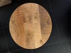Table basse de salon en bois de manguier, Maison & Meubles, Industrielle, Rond, Comme neuf, Enlèvement