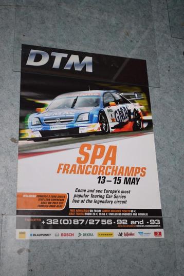poster DTM spa Francorchamps Opel/42 x 59 cm beschikbaar voor biedingen
