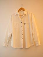 Van Laack katoenen hemd met geborduurd detail, Kleding | Dames, Ophalen of Verzenden, Zo goed als nieuw, Maat 42/44 (L), Wit