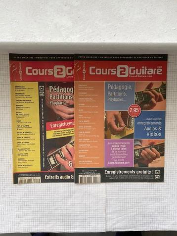 Lot de magazines de musique Cours 2 Guitare en français