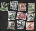Belgisch Congo1942 Palmbomen diverse onderwerpen voorrang Fr, Postzegels en Munten, Ophalen of Verzenden, Overige landen, Gestempeld