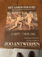 affiche het aards paradijs 1982 Zoo Antwerpen, Ophalen of Verzenden, Nieuw, Overige onderwerpen