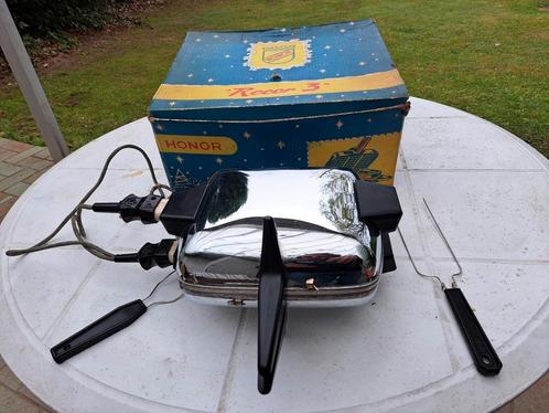 Honor Recor 3 Acec wafelijzer Vintage 1950 te koop aan +bied, Elektronische apparatuur, Wafelijzers, Gebruikt, Uitneembare platen