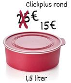 Tupperware clickplus rond, Ophalen of Verzenden, Nieuw