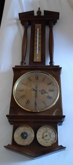 Vintage barometer met uurwerk, Audio, Tv en Foto, Ophalen, Zo goed als nieuw, Barometer
