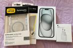 Apple Iphone 15 256 GB - Toebehoren alles NIEUW!!!, Telecommunicatie, IPhone 15, Zwart, Nieuw, Zonder simlock