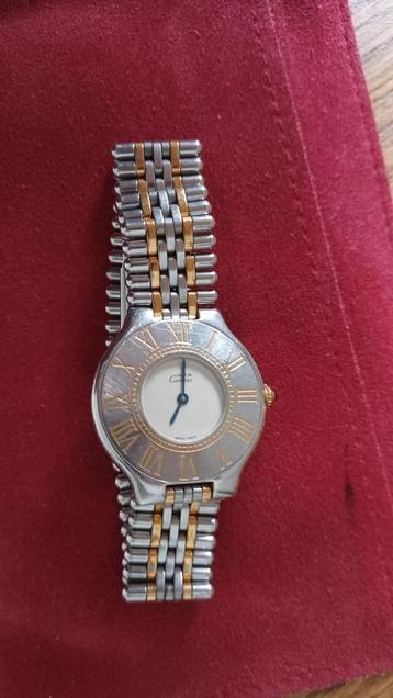 Montre Cartier Must Or femme 2004 vintage luxe top état  beschikbaar voor biedingen