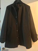 Zwarte wollen jas bel en bo, Kleding | Heren, Ophalen, Zo goed als nieuw, Maat 52/54 (L)