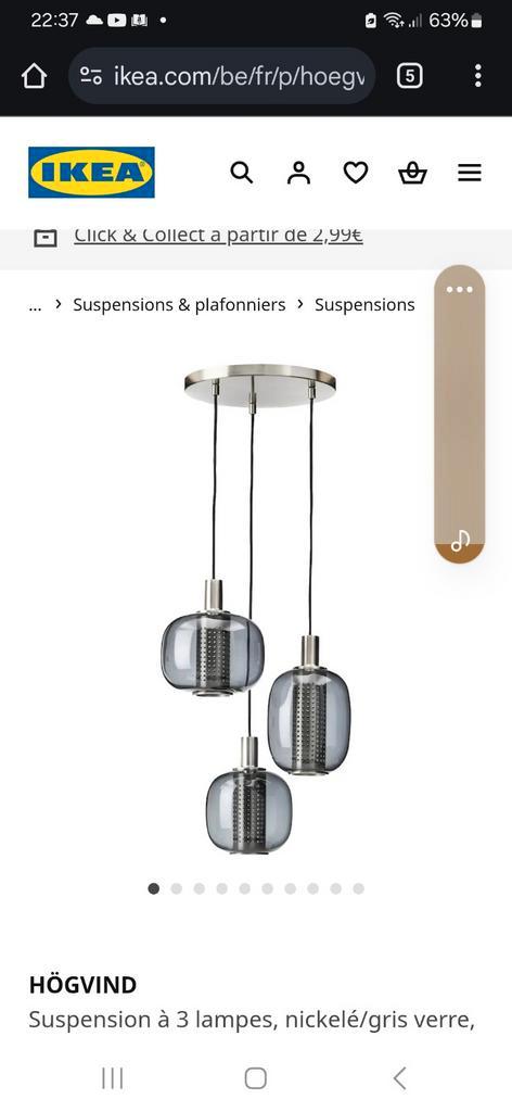 Ikea hanglamp, Huis en Inrichting, Lampen | Hanglampen, Nieuw, Glas, Ophalen
