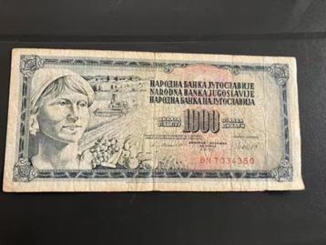 biljet YOUGOSLAVIE 1000 DINAR joegoslavië beschikbaar voor biedingen