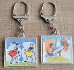 2 oude sleutelhangers: spelende kinderen (bewegende afbeeld), Enlèvement ou Envoi, Utilisé, Autres types