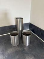 4 Zack bloempotten, Ophalen, Rond, Metaal, Binnen