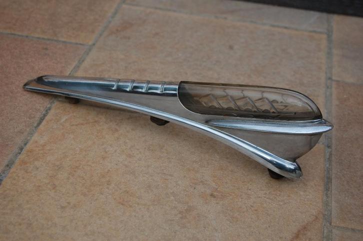 motorkap embleem mascotte Plymouth 1946 usa oldtimer, Antiek en Kunst, Curiosa en Brocante, Ophalen of Verzenden