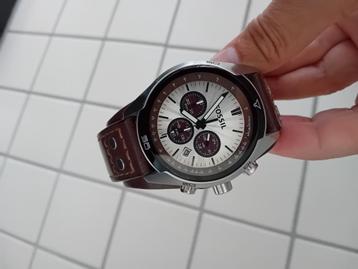 Montre chronographe Fossil, Montre-bracelet, Autres marques, Enlèvement ou Envoi, Cuir