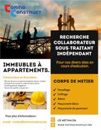 Chantier Zaventem Rech. sous traitant, Autres horaires, À partir de 5 ans, Autres formes, Convient comme travail d'appoint