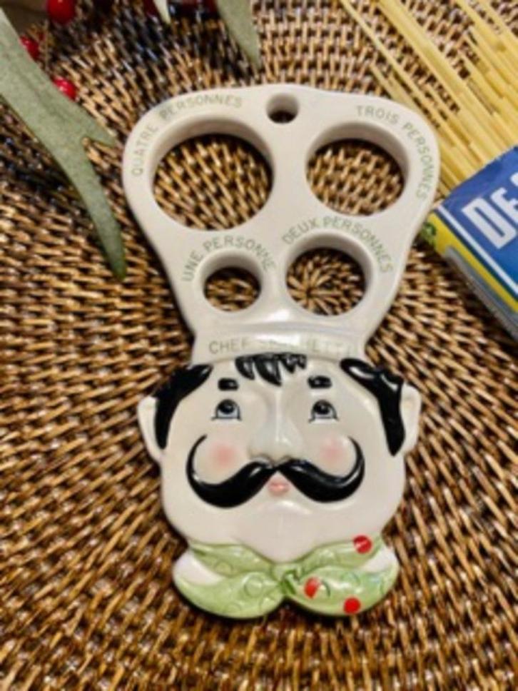 vintage Franse keramische “Chef Spaghetti", Huis en Inrichting, Keuken | Servies, Zo goed als nieuw, Overige typen, Keramiek, Ophalen of Verzenden