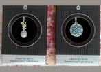 Lot 60 Pendentifs SWAROVSKI & argent 925/CHARMS/34,95 eur/pc, Fleur ou Plante, Argent, Enlèvement, Avec pierre précieuse