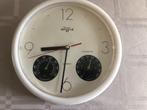 Wandklok met thermometer en hydrometer, Ophalen of Verzenden, Wandklok