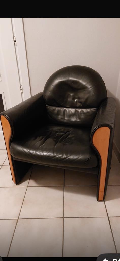FAUTEUIL CUIR JORI, Maison & Meubles, Fauteuils, Cuir, Enlèvement