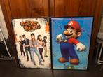 2 stuks kaders 93 x 62 cm Ghost Rockers en Super Mario, Ophalen