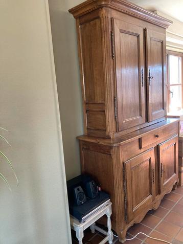 Buffetkast in 2 delen, Huis en Inrichting, Ophalen, Gebruikt, Eikenhout, Landelijk