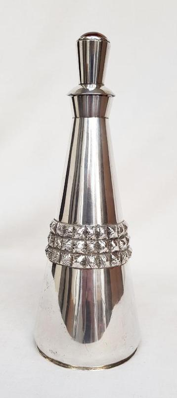 Karaf zilver - Barnsteen., Antiek en Kunst, Ophalen of Verzenden, Zilver