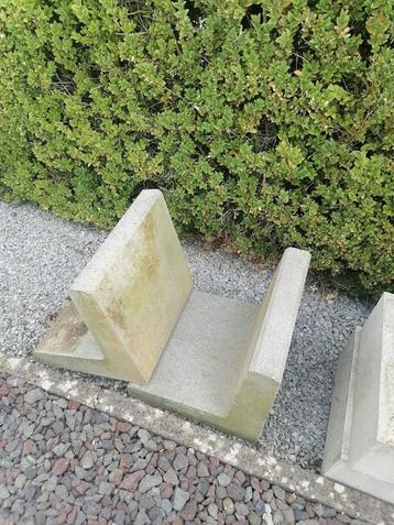 2 betonnen L-profielen (keerwand), Enlèvement, Neuf, Béton