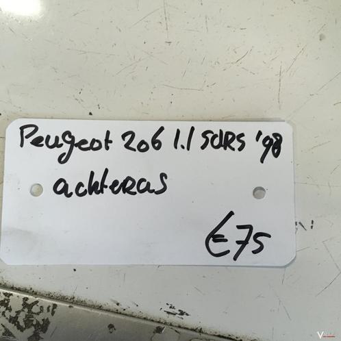 Peugeot 206 1.1 5drs 1998  Achteras, Auto-onderdelen, Ophanging en Onderstel, Gebruikt, Ophalen