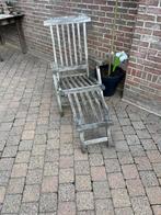Ligzetel teak, Tuin en Terras, Ophalen, Gebruikt, Hout