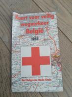Carte du trafic routier Belgique 1983 - croix rouge, Collections, Comme neuf, Enlèvement ou Envoi