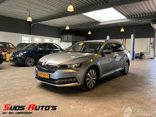 Skoda Superb 1.4 TSI iV Sportline Business BTW! (bj 2021), Auto diversen, Ongevalwagen, Automaat, Overige brandstoffen, Break