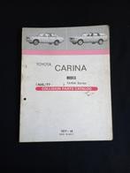 Manuel de pièces Toyota Carina (série TA40A), Enlèvement ou Envoi