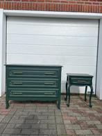 Duo Vintage meubels met de hand opgewaardeerd, Huis en Inrichting, 100 tot 150 cm, Vintage, 50 tot 75 cm, Zo goed als nieuw