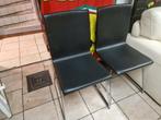 2 x Chaises '" Lillanas " très design en super état, Twee, Zwart, Leer, Ophalen of Verzenden