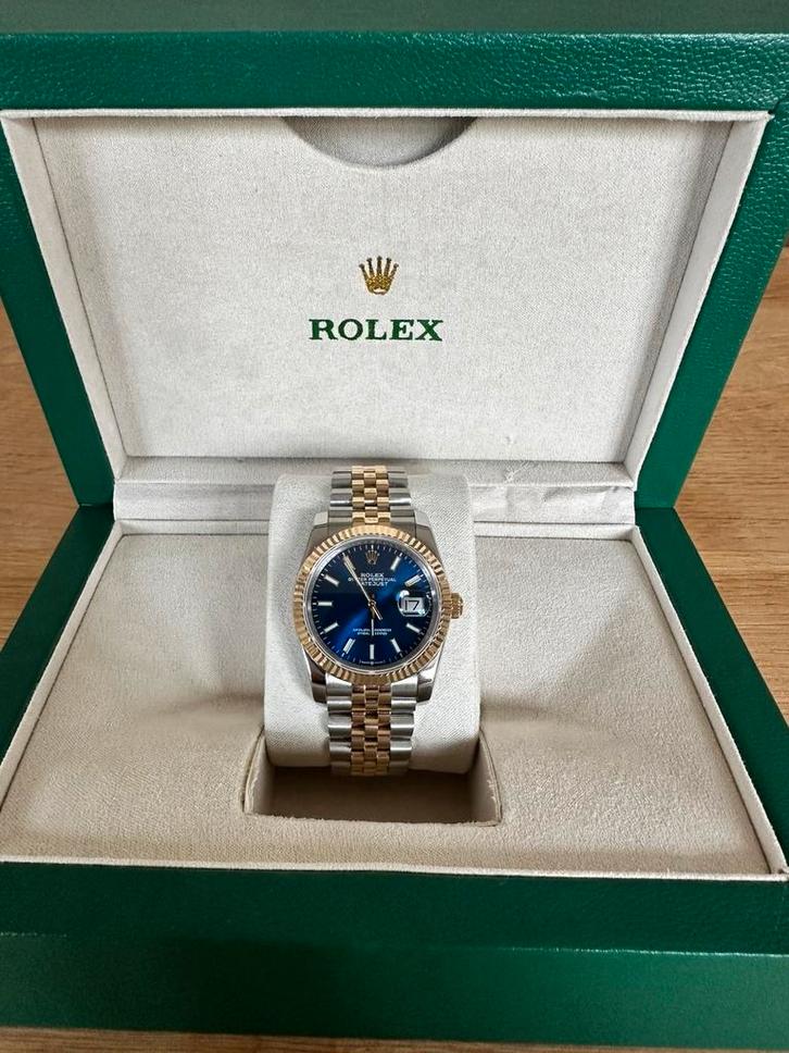 Prachtige Rolex Datejust, Handtassen en Accessoires, Horloges | Heren, Nieuw, Rolex, Goud, Ophalen of Verzenden