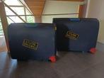 2 CARLTON reiskoffers, Ophalen, Gebruikt, Blauw, Wieltjes