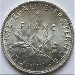 Frankrijk, Semeuse 1 Franc zilver 1917-1919 / 1960-1964, Frankrijk, Zilver, Ophalen of Verzenden, Losse munt