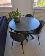 Tafel ikea met vier casa stoelen, Huis en Inrichting, Ophalen, Gebruikt, Rond, Vier personen