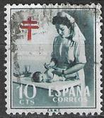 Espagne 1953 - Yvert 839 - Contre la tuberculose (ST), Envoi, Affranchi