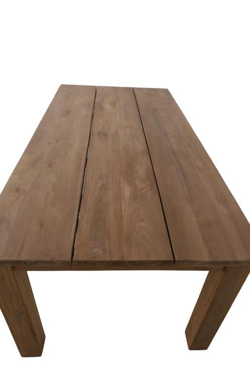 teakhouten tuintafel 2 meter brede teakhouten planken, Tuin en Terras, Tuintafels, Nieuw, Rechthoekig, Teakhout, Ophalen of Verzenden