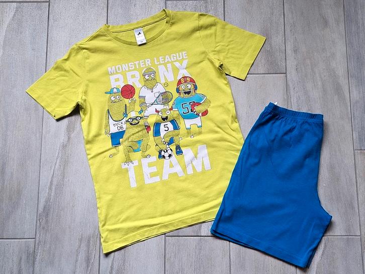 ★ M140 - Zomerpyjama, Kinderen en Baby's, Kinderkleding | Maat 140, Gebruikt, Jongen, Nacht- of Onderkleding, Ophalen of Verzenden