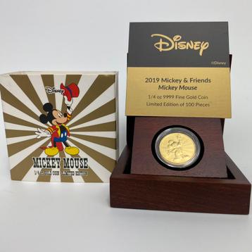 24-karaats massief gouden munt - Disney 100 ex. beschikbaar voor biedingen