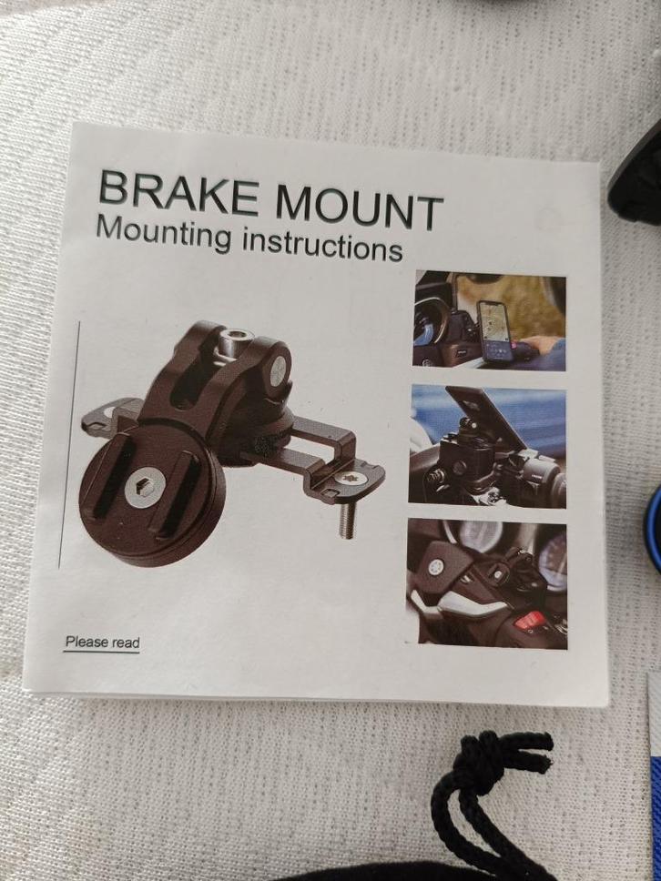 Brake mount telefoonhouder met lenzen., Telecommunicatie, Telefoonhouders, Nieuw, Ophalen of Verzenden