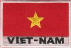 Vietnam vlag stoffen opstrijk patch embleem, Verzenden, Nieuw
