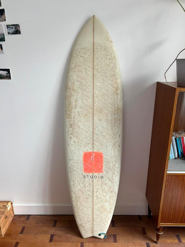 Surfboard 6.6 38 liter, Watersport en Boten, Golfsurfen, Zo goed als nieuw, Funboard, Met vinnen, Met draagtas, Met koord, Ophalen