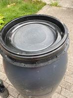 Plastiek vaten 220 l, Tuin en Terras, Regentonnen, Ophalen, Zo goed als nieuw